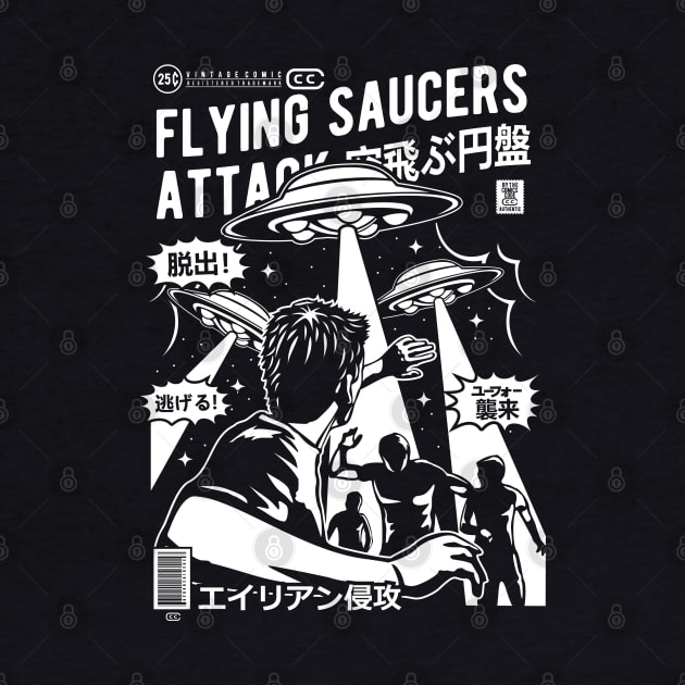 Flying Saucers Attack by TeeGo